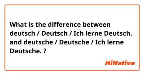differencr|difference deutsch.
